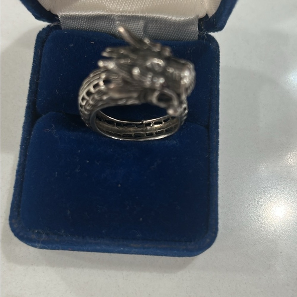 Silver Dragon Ring - image 4